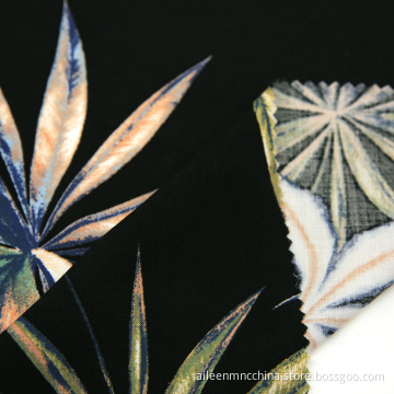 100%viscose hawaii printed fabric
